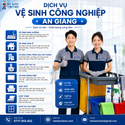 vệ sinh công nghiệp an giang Dịch vụ vệ sinh công nghiệp An Giang