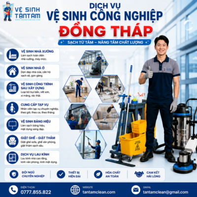 Dịch vụ vệ sinh công nghiệp đồng tháp Dịch vụ vệ sinh công nghiệp đồng tháp